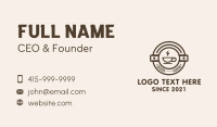 Coffee Steam Badge Business Card Image Preview