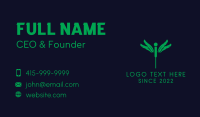 Feather Acupuncture Needle Business Card Design