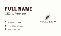 Feather Writing Pen Business Card Image Preview