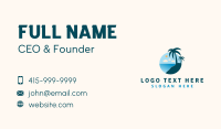 Palm Tree Summer Business Card Image Preview