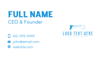 Blue Pressure Washer  Business Card Image Preview