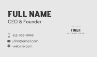 Generic Business Wordmark Business Card Image Preview