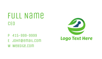 Eco Keyhole Business Card Image Preview