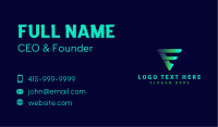 Corporate Triangle Letter E Business Card Image Preview