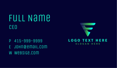 Corporate Triangle Letter E Business Card Image Preview