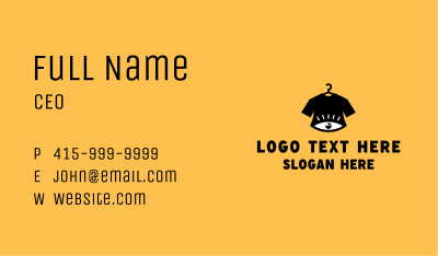 Shirt Eye Apparel Business Card Image Preview