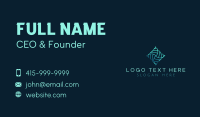 Cyber Technology Startup Business Card Image Preview