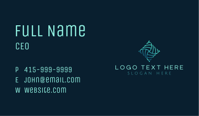 Cyber Technology Startup Business Card Image Preview