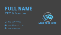 Blue Fast Mail Business Card Design