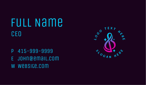Musical Note Sound Business Card Design Image Preview