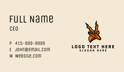 Antelope Gaming Mascot Business Card
