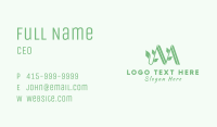 Natural Plant Letter M Business Card Image Preview