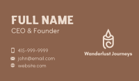 Scented Candle Lighting Business Card Image Preview