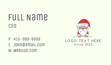 Santa Claus Decoration Business Card