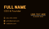 Generic Yellow Firm Business Card Image Preview