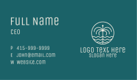 Tropical Water Fountain Business Card Image Preview