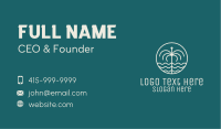 Tropical Water Fountain Business Card Design