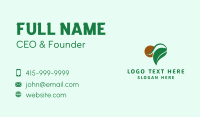 Seedling Heart Leaf Business Card Design