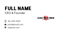 Asian Food Wordmark Business Card Preview