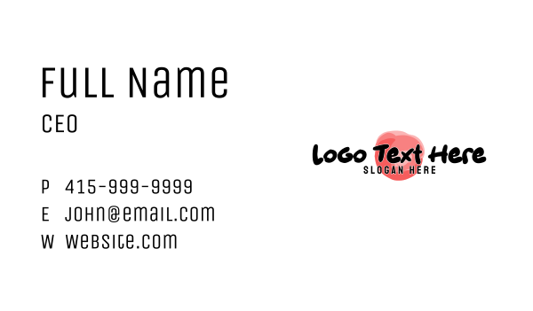 Asian Food Wordmark Business Card Design Image Preview