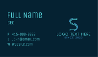 Fintech Letter S Business Card Image Preview