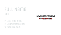 Scary Generic Wordmark Business Card Image Preview