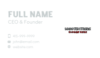 Scary Generic Wordmark Business Card Image Preview