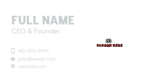 Scary Generic Wordmark Business Card Image Preview