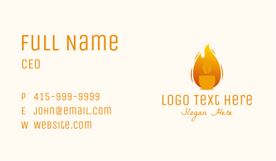 Coffee Roaster Fire Business Card Image Preview