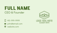 Green Monoline  Plane Business Card Image Preview