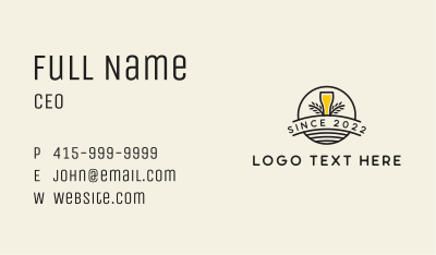 Organic Beer Brewery  Business Card Image Preview