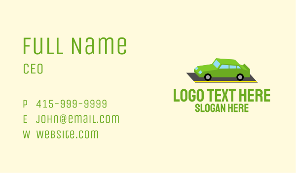 Isometric Sports Car Business Card Design Image Preview