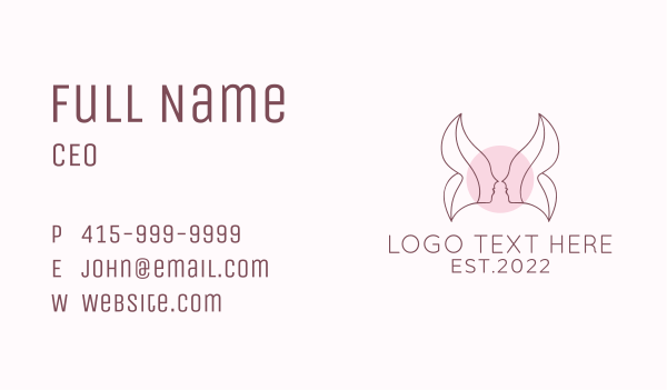 Beauty Product Wings  Business Card Design Image Preview