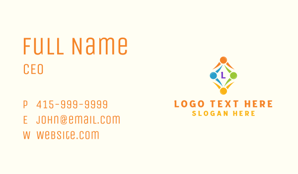 Child Nursery Letter Business Card Design Image Preview