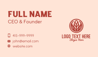Leaf Monoline Organic Beauty  Business Card Image Preview