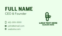 Green Alligator Clip Business Card Image Preview