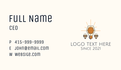Innovation Vintage Bulb Business Card Image Preview