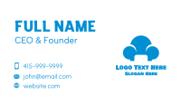 Blue Cloud Sofa Business Card Image Preview