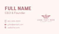 Feather Sparkle Jewelry Business Card Design