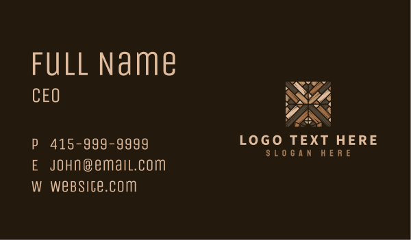 House Wood Flooring Business Card Design Image Preview