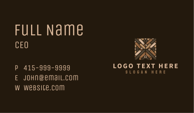 House Wood Flooring Business Card Image Preview