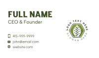 Startup Leaf Nature Business Card Design