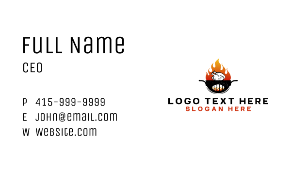 Grill Chicken Barbeque Business Card Design Image Preview