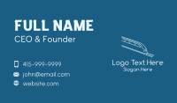 Blue Bullet Train Business Card Image Preview