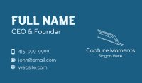 Blue Bullet Train Business Card Image Preview