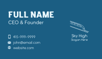 Blue Bullet Train Business Card Image Preview