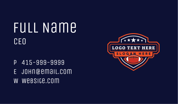 Football Sports League Business Card Design Image Preview