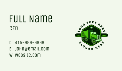 Automotive Truck Delivery Business Card Image Preview