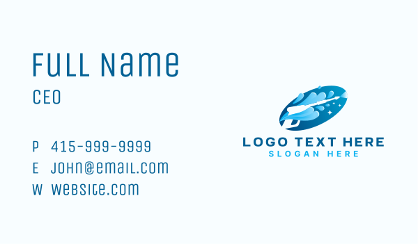 Pressure Washer Water Cleaner Business Card Design Image Preview