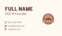 Lumberjack Axe Carpentry Business Card Design